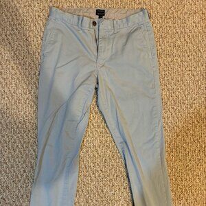 J. Crew Flex Sutton Baby Blue Khakis Straight Leg 31x30